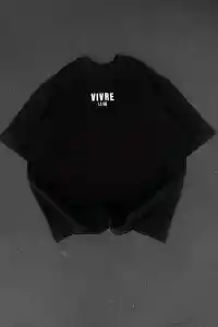 Erkek Ön ve Arka Baskılı T-Shirt Kısa Kol Bisiklet Yaka Regular Fit Tişört -  Siyah