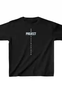 Çocuk Unisex Baskılı T-Shirt - Siyah