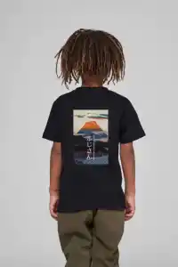 Çocuk Unisex Baskılı T-Shirt - Siyah
