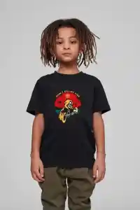 Çocuk Unisex Baskılı T-Shirt - Siyah