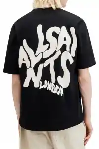 Erkek Tişört Baskılı Oversize Kısa kol T-shirt - Siyah