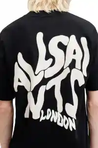 Erkek Tişört Baskılı Oversize Kısa kol T-shirt - Siyah