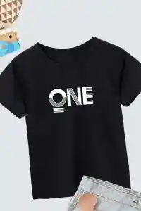 Erkek Çocuk Baskılı T-Shirt - Siyah