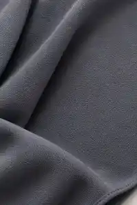 Erkek Krep Kumaş Nefes Alan Kısa Kollu Gömlek Cepli Şort Alt Üst Takım - Füme