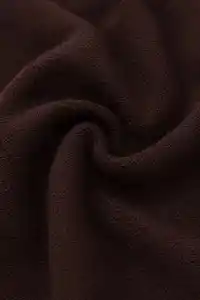 Erkek Krep Kumaş Nefes Alan Kısa Kollu Gömlek Cepli Şort Alt Üst Takım - Kahverengi