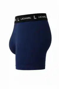 Erkek Likralı Pamuklu Nefes Alan Penye 6 Adet Boxer - Lacivert & Siyah
