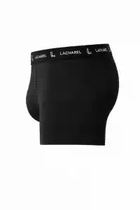 Erkek Likralı Pamuklu Nefes Alan Penye Boxer 2Li Paket - Siyah & Lacivert