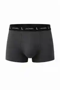 Erkek Likralı Pamuklu Nefes Alan Penye Boxer 3lü Paket - Füme
