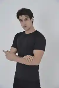Erkek Omuz Fileli T-Shirt Kısa Kol Bisiklet Yaka Slimfit Tişört   - Siyah