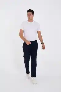 Erkek Üç İplik Basic Eşofman Pantolon - Lacivert