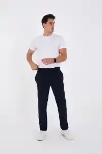 Erkek Üç İplik Basic Eşofman Pantolon - Lacivert