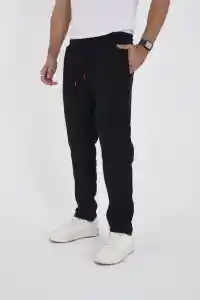 Erkek Üç İplik Basic Eşofman Pantolon - Siyah
