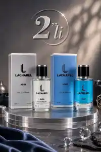 LACHAREL Aura ve Edge 2li Erkek Parfüm Seti Eau De Parfum 2x50 ML
