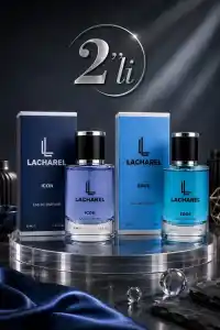 LACHAREL Icon ve Edge 2li Erkek Parfüm Seti Eau De Parfum 2x50 ML
