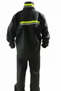 Erkek Motorcu Kurye Su Geçirmez Yağmurluk Takım - Siyah