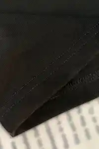 Kadın Tişört Newtro Baskılı Oversize Bisiklet Yaka T-shirt - Siyah