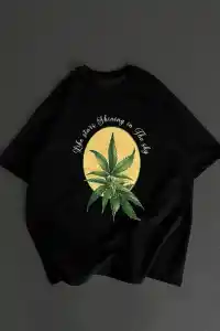Erkek Baskılı T-Shirt Kısa Kol Bisiklet Yaka Regular Fit Yazlık Tişört - SiyahSiyah