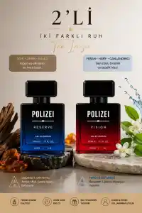 Polizei 2Li Erkek Parfüm EDP 50 ML Kalıcı Odunsu ve Fresh koku