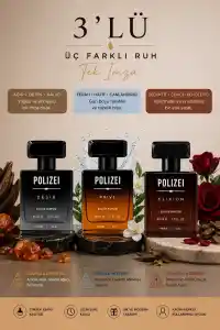 Polizei 3Lü Erkek Parfüm EDP 50 ML Kalıcı Odunsu ve Fresh kokular