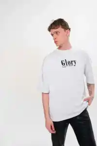 Erkek Kısa Kol Yazlık Tişört Bisiklet Yaka Baskılı Oversize T-Shirt - Siyah