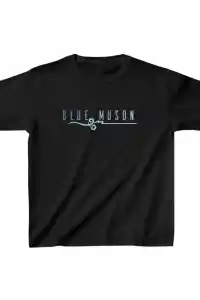 Unisex Çocuk Baskılı T-Shirt - Siyah