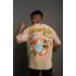 Erkek Dijital Baskılı T-Shirt - Bej