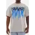 Unisex Baskılı Oversize T-Shirt - Gri