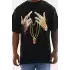 Unisex Baskılı Oversize T-Shirt - Siyah
