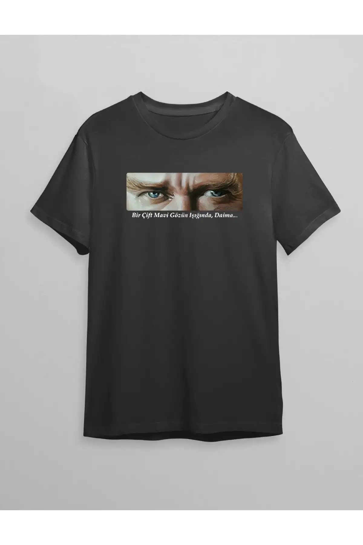 10 Kasım Unisex Atatürk Baskılı T-shirt - Siyah