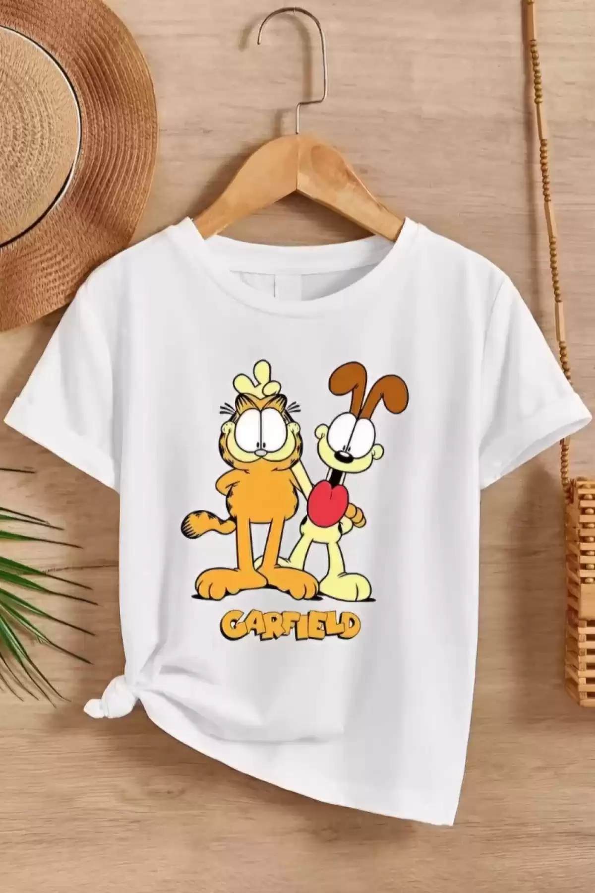 Çocuk Unisex Baskılı T-Shirt - Beyaz