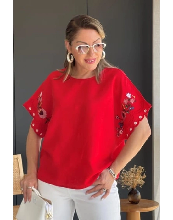 Renkli Çiçek Model Elbise