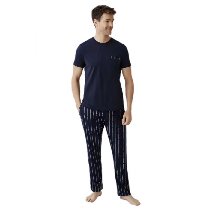GÖMLEK PİJAMA ŞORT TAKIM ERKEK AR3578-S