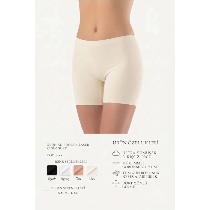 LAZER KESİM BOXER KADIN 1055