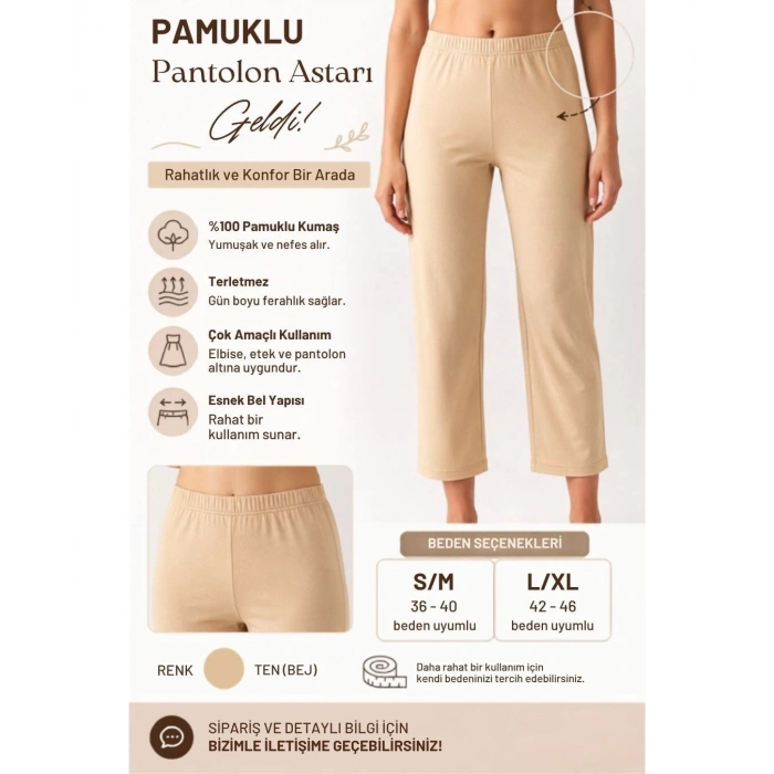 Pamuklu Pantolon Astarı E0001