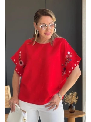 Renkli Çiçek Model Elbise