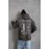 Erkek 98 Baskılı Kapşonlu Sweat - Gri