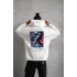 Erkek Astronot Baskılı Kapüşonlu Sweat - Beyaz