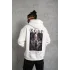 Erkek Baskılı Kapüşonlu Sweat - Beyaz