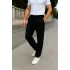 Erkek Keten Pantolon – Cepli, Beli Lastikli ve Bağcıklı, Nefes Alan Rahat Kalıp, Yazlık ve Baharlık Günlük Giyim, Şık & Konforlu Boru Paça Model - Siyah