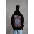 Erkek Kilim Desen Kapüşonlu - Siyah