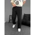 İki İplik Kumaş Baggy Alt Esofman - Siyah