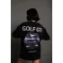 Kadın Sırt Golf Gtı Baskılı Oversize T-shirt - Siyah
