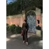 Kadın Uzun Kollu Yakalı Gömlek Pantalon Takım- Kahverengi