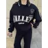 Üç İplik Yakalı Sweat Baggy Pantalonlu Takım - Siyah