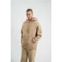 ERKEK Double Oversize Kapşonlu Yıkamalı SweatShirt - Bej