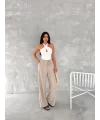 Ayrobin Oversize Kadın Pantalon - Bej