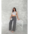 Ayrobin Oversize Kadın Pantalon - Füme