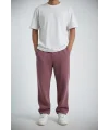 Erkek Baggy Alt Eşofman - Gül Kurusu
