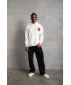Erkek SCHOOL BOY Baskılı Kapüşonlu Sweat - Beyaz