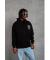 Erkek SCHOOL BOY Baskılı Kapüşonlu Sweat - Siyah